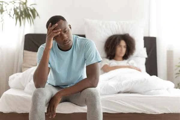 Man upset about ED symptoms Edinburgh