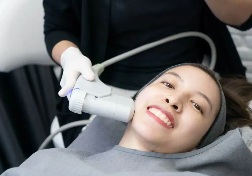 HIFU treatment Edinburgh in progress